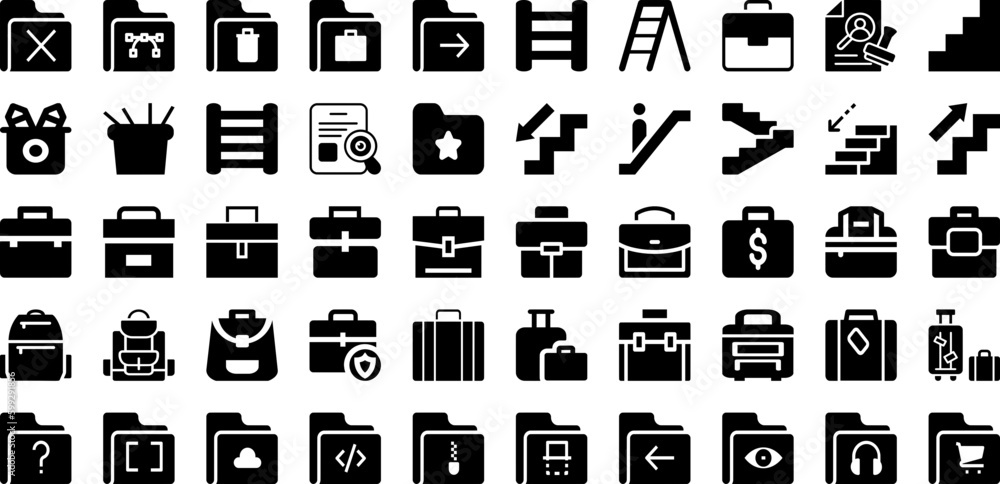 Case Icon Set Isolated Silhouette Solid Icons With Vector, Outline, Icon, Case, Business, Document, Sign Infographic Simple Vector Illustration Case Icon Set Isolated Silhouette Solid Icons With Vector, Outline, Icon, Case, Business, Document, Sign Infographic Simple Vector Illustration