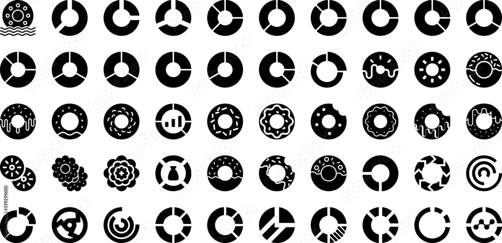 Donut Icon Set Isolated Silhouette Solid Icons With Vector, Donut, Dessert, Icon, Snack, Cake, Food Infographic Simple Vector Illustration Donut Icon Set Isolated Silhouette Solid Icons With Vector, Donut, Dessert, Icon, Snack, Cake, Food Infographic Simple Vector Illustration