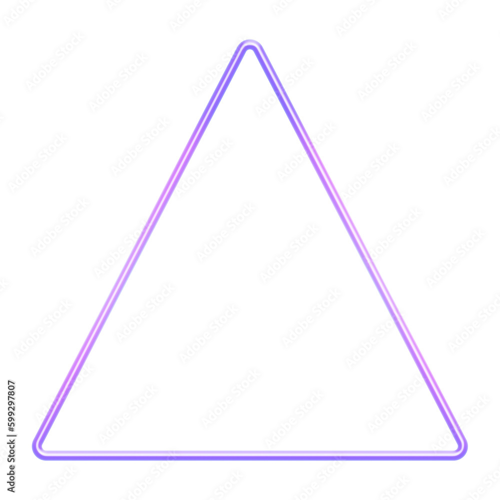Purple Gradient Triangle Outline Purple Gradient Triangle Outline