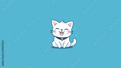 cat, animal, vector, pet, kitten, illustration, cartoon, art, kitty, cute, domestic, love, drawing, feline, design, mammal, funny, fun, paw, icon, baby, tail, head, card, black