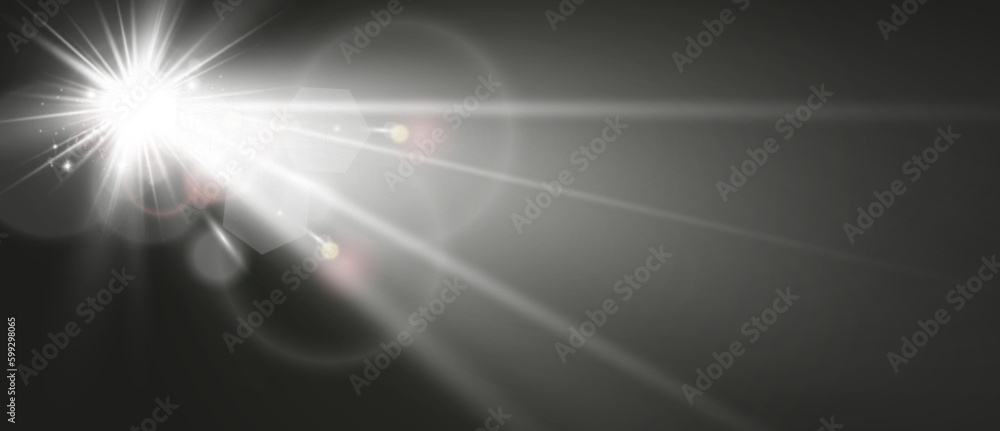 Vector transparent sunlight special lens flare light effect. Bright beautiful star. Light from the rays.
Vector transparent sunlight special lens flare light effect. Bright beautiful star. Light from the rays.