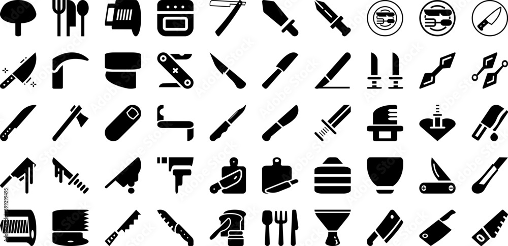 Knife Icon Set Isolated Silhouette Solid Icons With Knife, Design, Vector, Icon, Fork, Dinner, Symbol Infographic Simple Vector Illustration Knife Icon Set Isolated Silhouette Solid Icons With Knife, Design, Vector, Icon, Fork, Dinner, Symbol Infographic Simple Vector Illustration