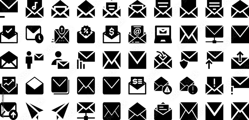 Mail Icon Set Isolated Silhouette Solid Icons With Mail, Symbol, Message, Communication, Web, Icon, Sign Infographic Simple Vector Illustration Mail Icon Set Isolated Silhouette Solid Icons With Mail, Symbol, Message, Communication, Web, Icon, Sign Infographic Simple Vector Illustration