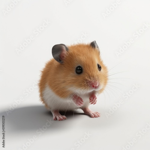 hamster on a white background