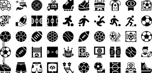 Port Icon Set Isolated Silhouette Solid Icons With Cargo, Set, Icon, Line, Ship, Vector, Port Infographic Simple Vector Illustration