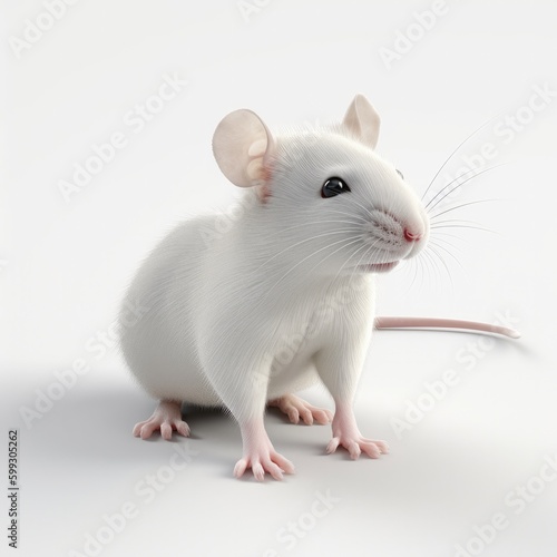 mouse, rat, animal, isolated, white, rodent, pet, cute, mammal, domestic, pets, small, fur, white background, gray, tail, pest, mice, studio, looking, sitting, brown, wildlife, hamster, nose © Enzo