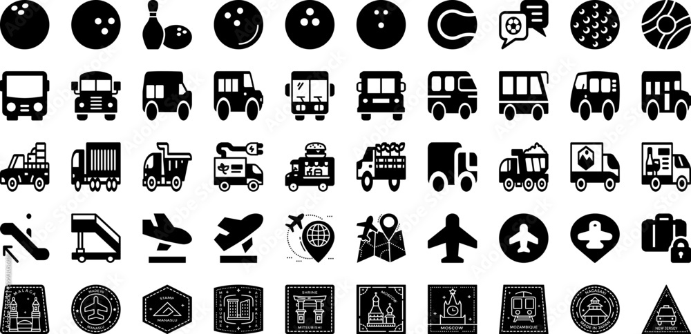 Port Icon Set Isolated Silhouette Solid Icons With Vector, Ship, Line, Set, Port, Cargo, Icon Infographic Simple Vector Illustration Port Icon Set Isolated Silhouette Solid Icons With Vector, Ship, Line, Set, Port, Cargo, Icon Infographic Simple Vector Illustration