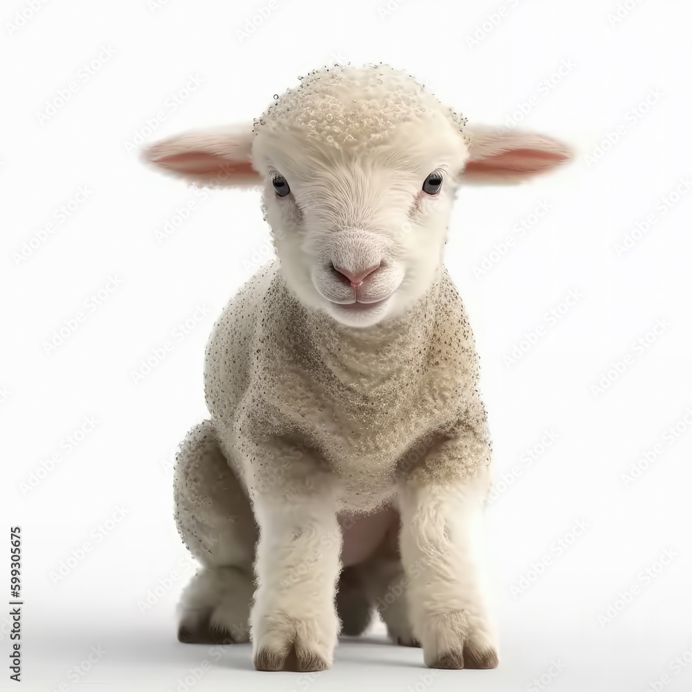 Fototapeta premium sheep, animal, lamb, farm, wool, mammal, agriculture, white, grass, livestock, ewe, farming, nature, face, farm animal, head, field, spring, meadow, young, green, baby, portrait