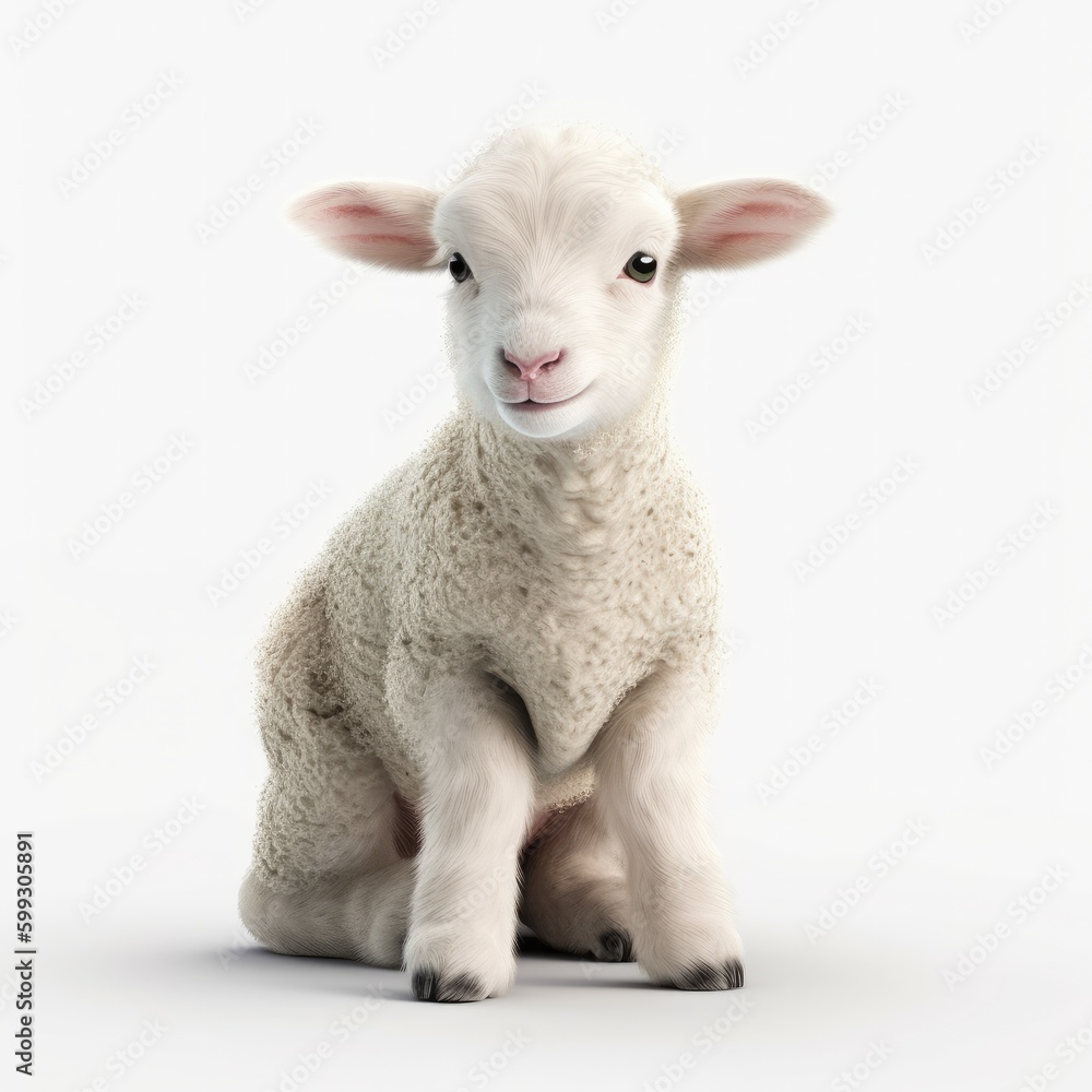 Fototapeta premium sheep, animal, lamb, farm, wool, mammal, agriculture, white, grass, livestock, ewe, farming, nature, face, farm animal, head, field, spring, meadow, young, green, baby, portrait