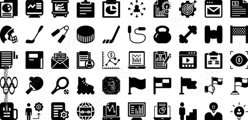 Port Icon Set Isolated Silhouette Solid Icons With Icon  Cargo  Line  Vector  Port  Set  Ship Infographic Simple Vector Illustration