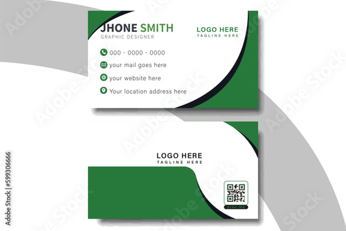 modern business card design . double sided business card design template . flat gradation business card inspiration