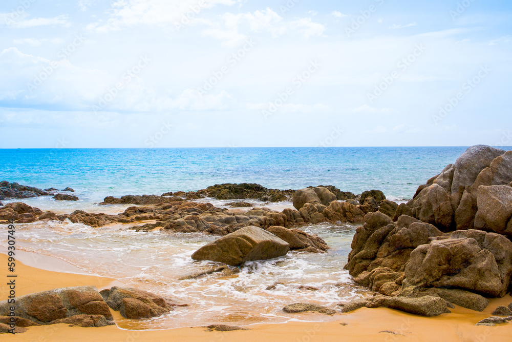 Beautiful landscape of the Indian Ocean coast