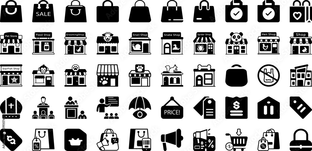 Shop Icon Set Isolated Silhouette Solid Icons With Vector, Shop, Symbol, Icon, Market, Business, Store Infographic Simple Vector Illustration Shop Icon Set Isolated Silhouette Solid Icons With Vector, Shop, Symbol, Icon, Market, Business, Store Infographic Simple Vector Illustration