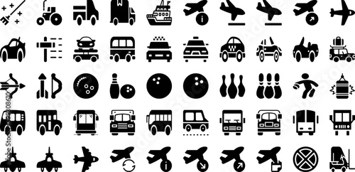 Sport Icon Set Isolated Silhouette Solid Icons With Vector, Icon, Football, Tennis, Symbol, Set, Sport Infographic Simple Vector Illustration
