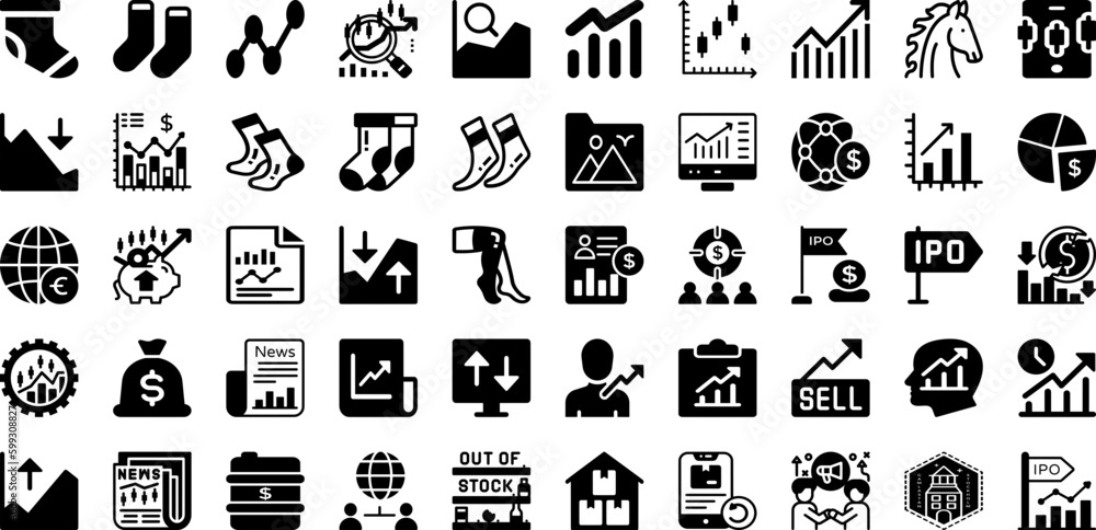Stock Icon Set Isolated Silhouette Solid Icons With Business, Growth, Icon, Money, Finance, Vector, Stock Infographic Simple Vector Illustration Stock Icon Set Isolated Silhouette Solid Icons With Business, Growth, Icon, Money, Finance, Vector, Stock Infographic Simple Vector Illustration