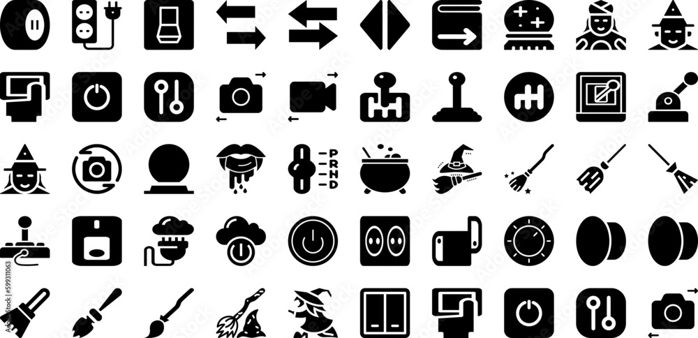 Witch Icon Set Isolated Silhouette Solid Icons With Illustration, Witch, Symbol, Vector, Magic, Halloween, Icon Infographic Simple Vector Illustration Witch Icon Set Isolated Silhouette Solid Icons With Illustration, Witch, Symbol, Vector, Magic, Halloween, Icon Infographic Simple Vector Illustration
