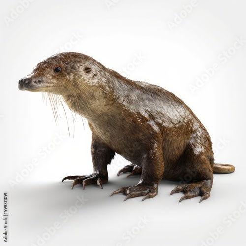 animal, platypus, mammal, pet, isolated, polecat, raccoon, white background, brown, white, wildlife, fur, rodent, isolated on white, nature, domestic, sitting, bird, vertebrate, mole, wild, young, bla