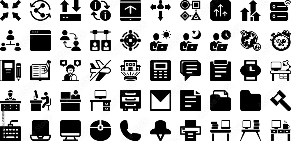 Work Icon Set Isolated Silhouette Solid Icons With Vector, Work, Icon, Business, Line, Teamwork, People Infographic Simple Vector Illustration Work Icon Set Isolated Silhouette Solid Icons With Vector, Work, Icon, Business, Line, Teamwork, People Infographic Simple Vector Illustration