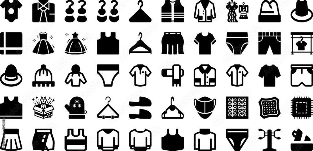 Cloth Icon Set Isolated Silhouette Solid Icons With Clothes, Sign, Set, Line, Vector, Icon, Clothing Infographic Simple Vector Illustration Cloth Icon Set Isolated Silhouette Solid Icons With Clothes, Sign, Set, Line, Vector, Icon, Clothing Infographic Simple Vector Illustration