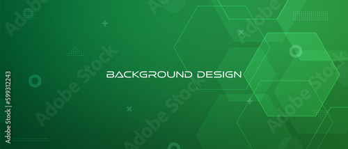 Abstract minimal background with green gradient. modern geometric polygonal and halftone texture for banners and business templates