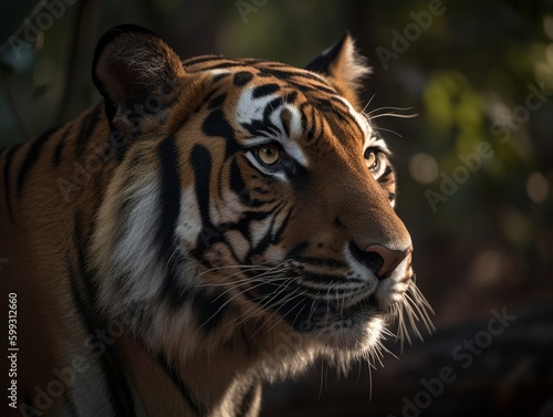 Bengal Tiger Majesty  Stunning Shot  AI Generated