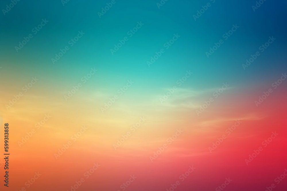 Abstract Background with Orange Sky Generative AI.