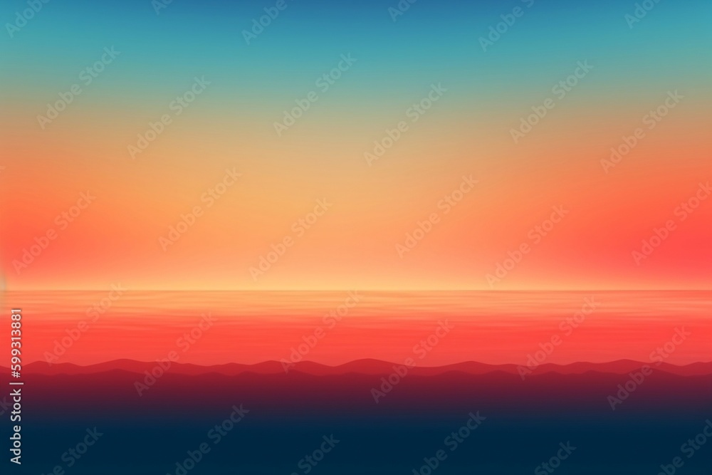 Sunset in the Sky Background Generative AI.