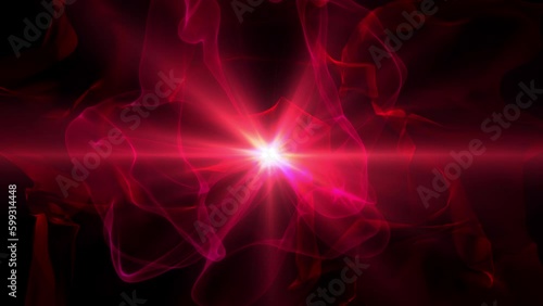Abstract Design Background_Fractal_FlowerA_loop_red