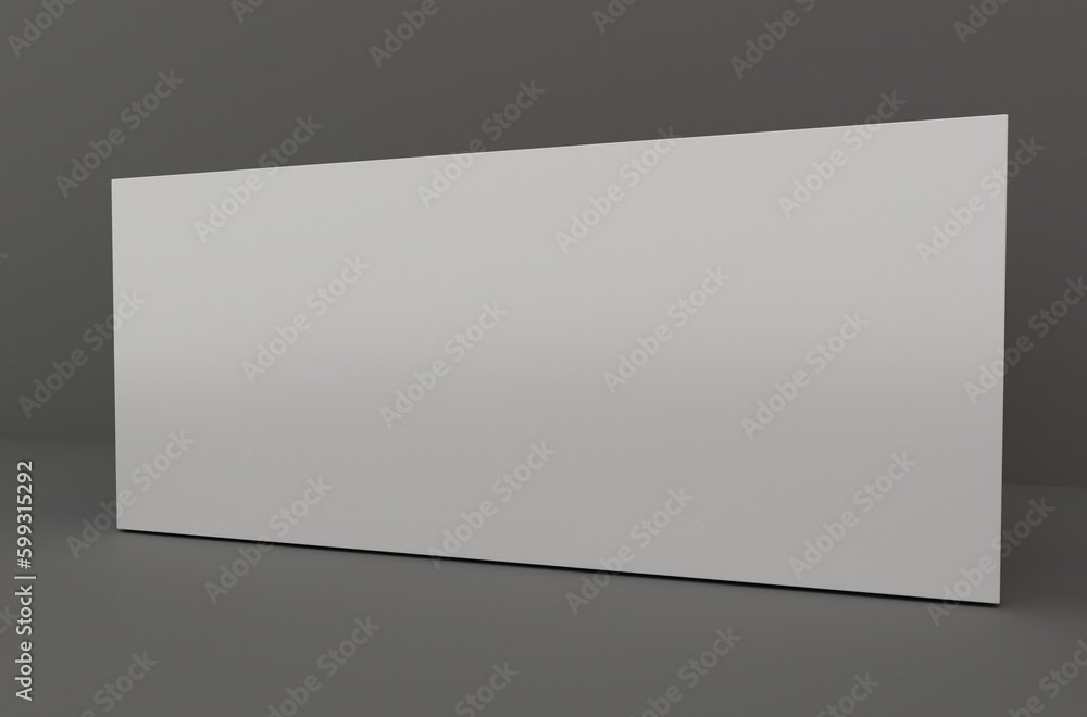 Blank wall. Museum and art concept. Mock up, 3D Rendering
Blank wall. Museum and art concept. Mock up, 3D Rendering