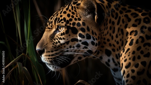 Incredible Jaguar in Natural Habitat AI Generated