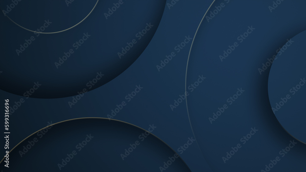 Obraz premium Blue Circular Background