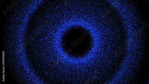 Blue Circular Particles Background