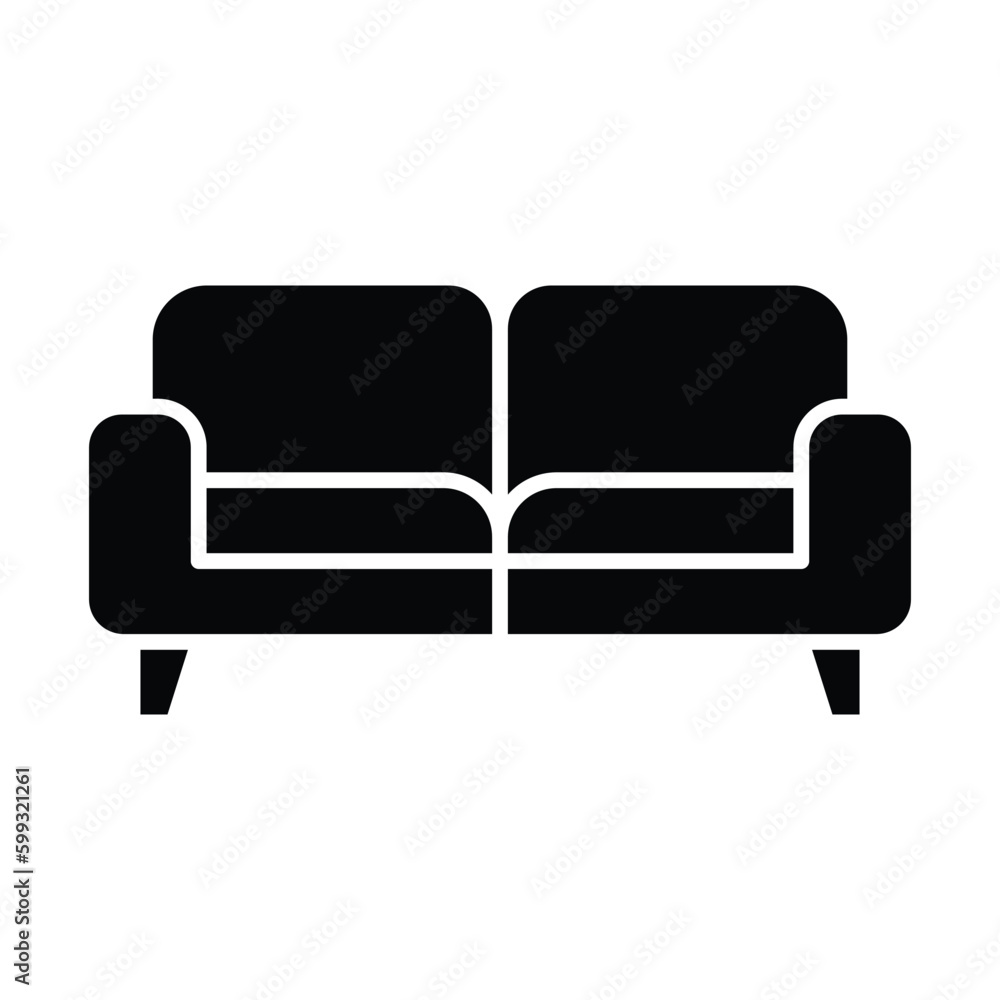 Sofa icon vector on trendy design Sofa icon vector on trendy design