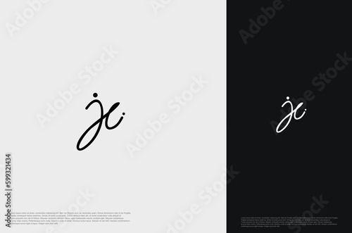 Initial Letter JC Logo monogram typography for business name. Vector logo inspiration