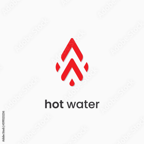 droped water logo illustration, company logo