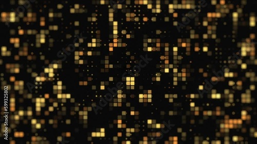 ピクセル 光 ネオン装飾 ドット BG01_04