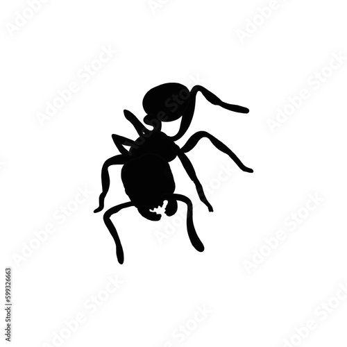 silhouette of ant