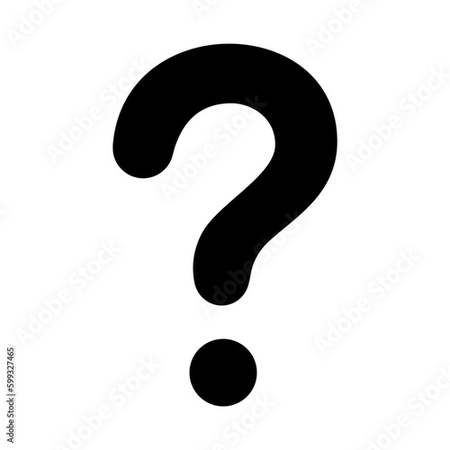 Question mark icon. Question mark simple black style symbol sign for apps and website, vector illustration.