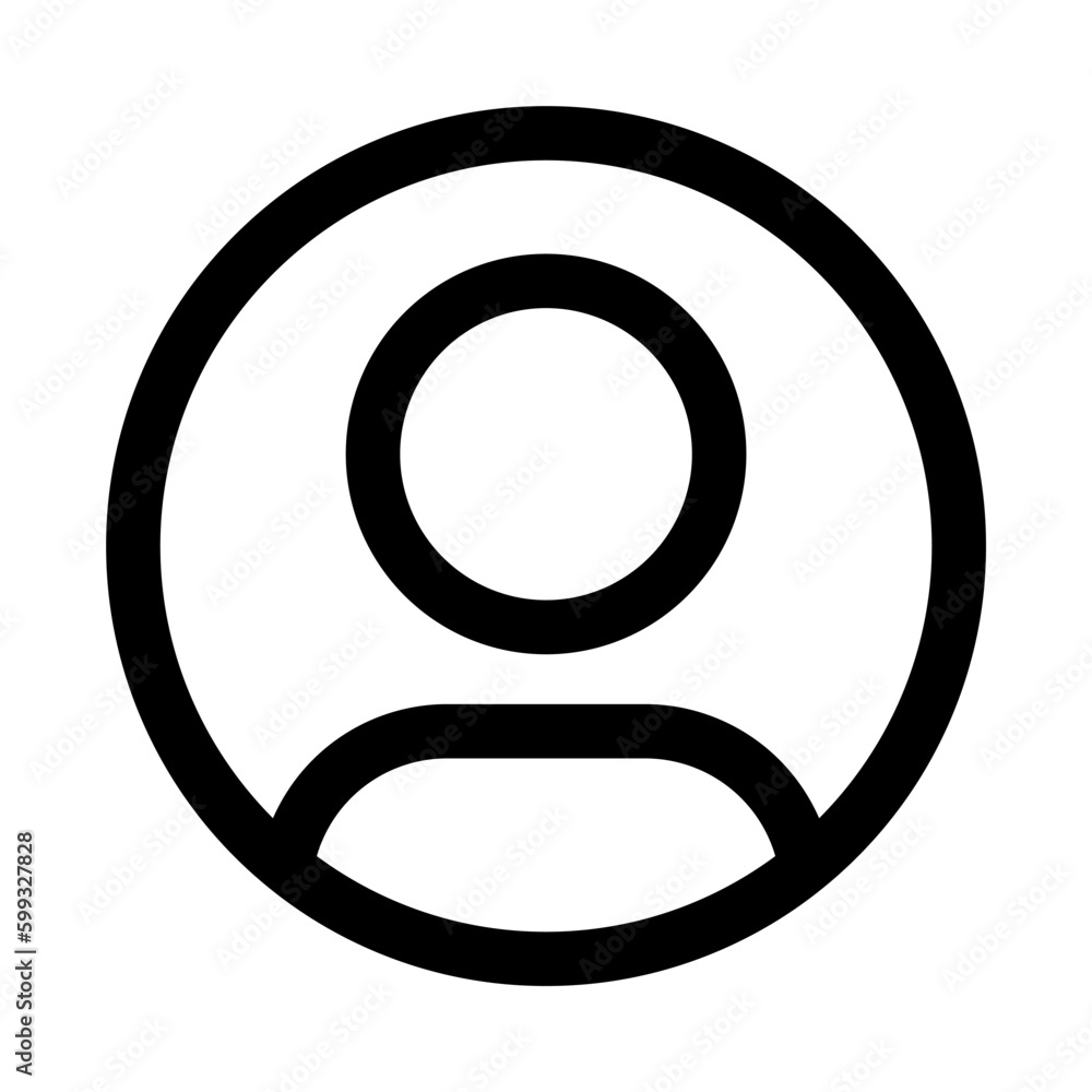 Modern user profile in line style icon, Person symbol, login or access authentication simple black style sign for apps and website, vector illustration. Modern user profile in line style icon, Person symbol, login or access authentication simple black style sign for apps and website, vector illustration.