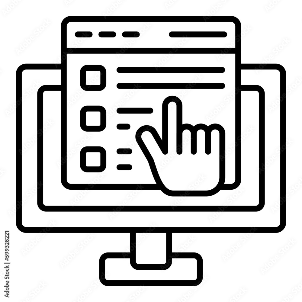 Online Survey Icon Online Survey Icon