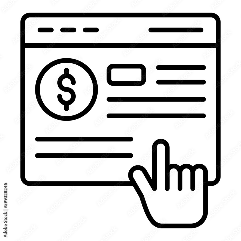Cost Per Click Icon Cost Per Click Icon