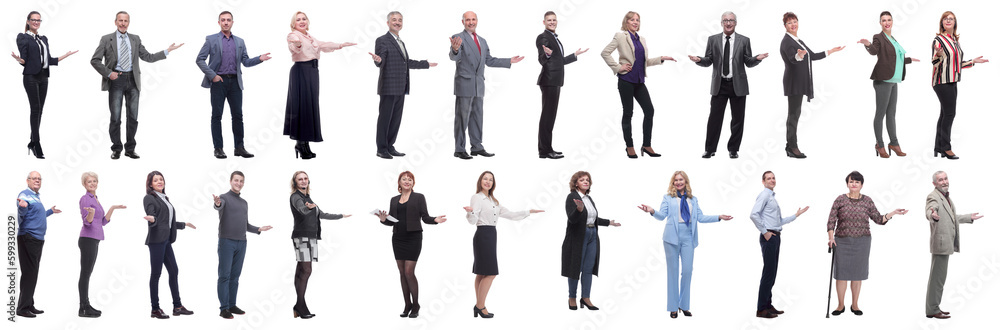 group of successful business people isolated on white group of successful business people isolated on white