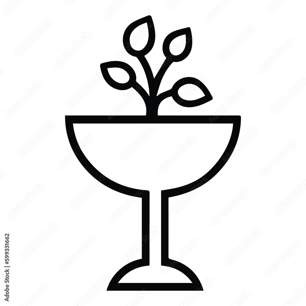 Flower Bed Flat Icon Isolated On White Background Flower Bed Flat Icon Isolated On White Background