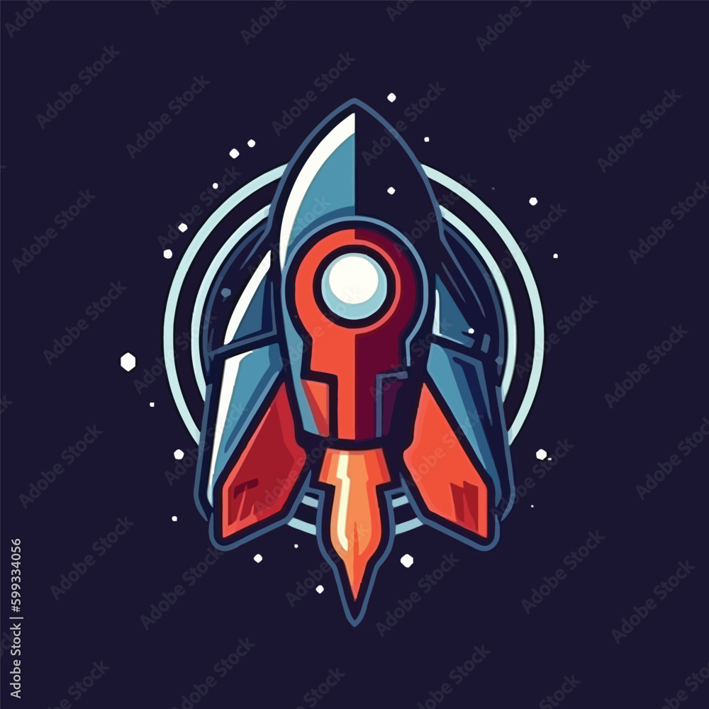 Space Rocket Logo Design Space Rocket Logo Design