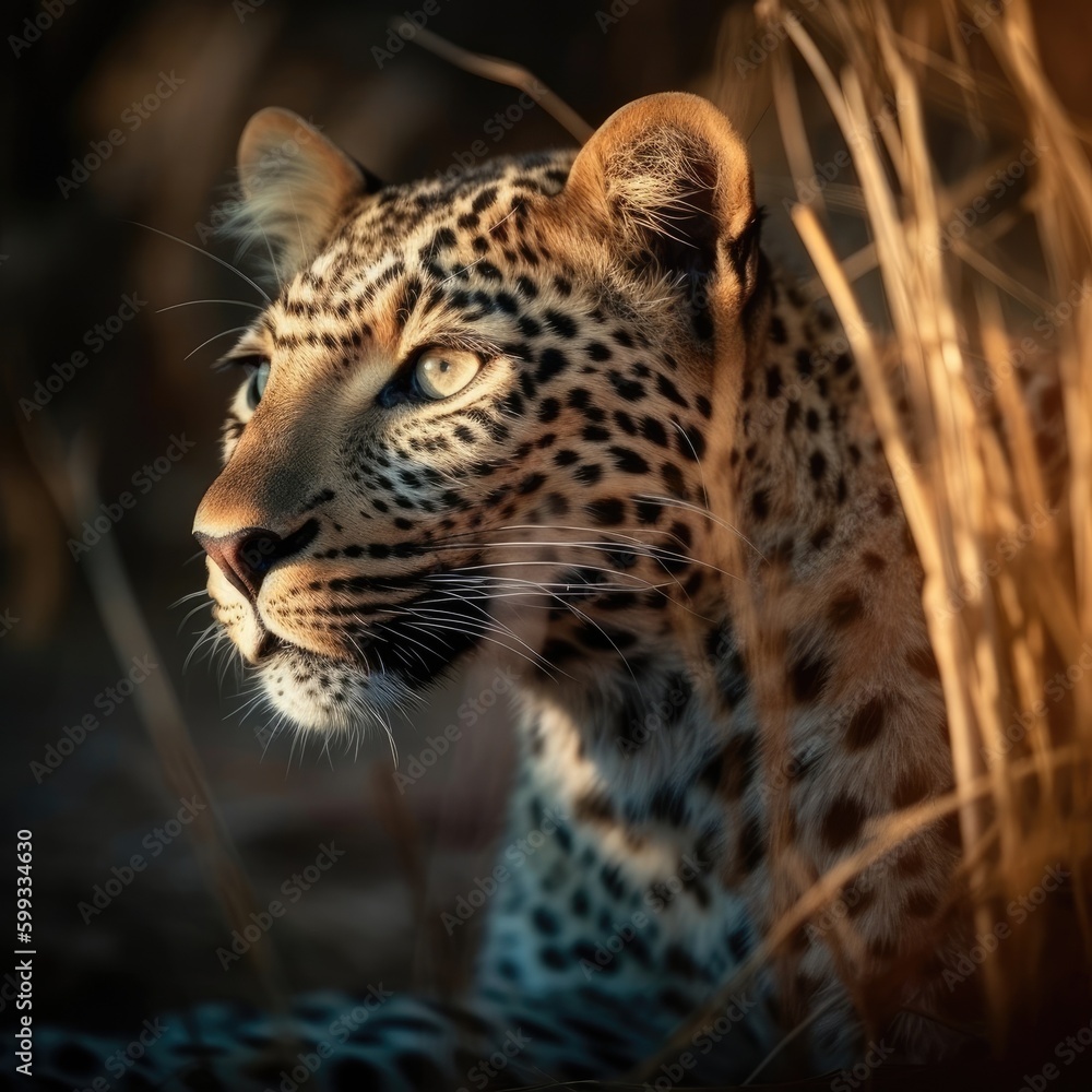 Leopard in natural habitat (generative AI) Leopard in natural habitat (generative AI)