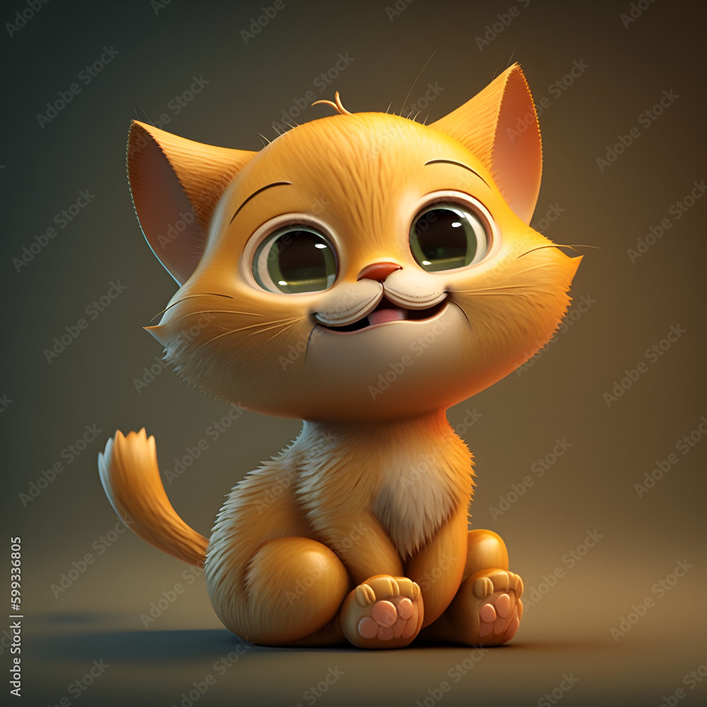 Credible_kitten_smiling_volumetric_lighting_happy_and_funny Credible_kitten_smiling_volumetric_lighting_happy_and_funny