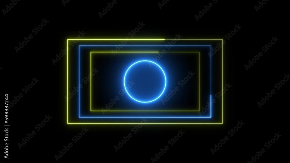 saber frame, neon saber frame, neon