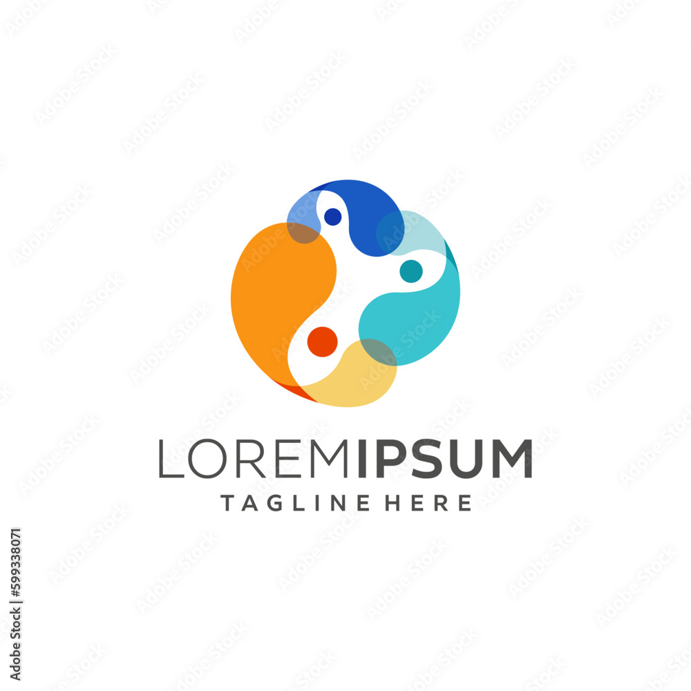 Abstract People symbol, togetherness and community concept design, creative hub, social connection icon, template, and logo set Abstract People symbol, togetherness and community concept design, creative hub, social connection icon, template, and logo set