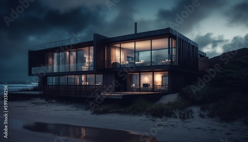 Beach house, Generative AI