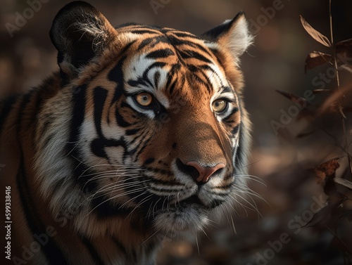 Bengal Tiger Majesty  Stunning Shot  AI Generated Generative AI